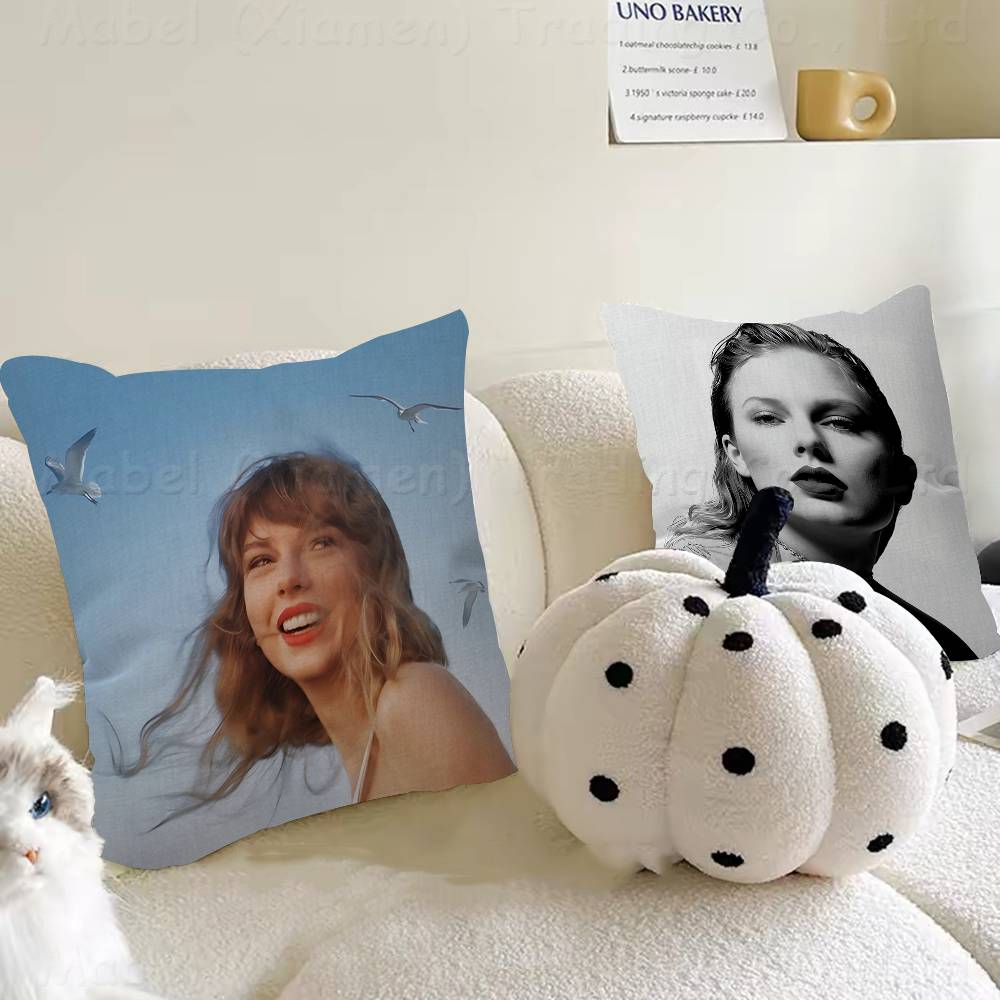 T-Taylors Swifts Personalized Picture Text Home Decorative Pillows Household Gifts 45X45Cm