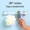 Tension-Mount Rotating Curtain Rod with Telescopic Angle for Kitchens and Doors