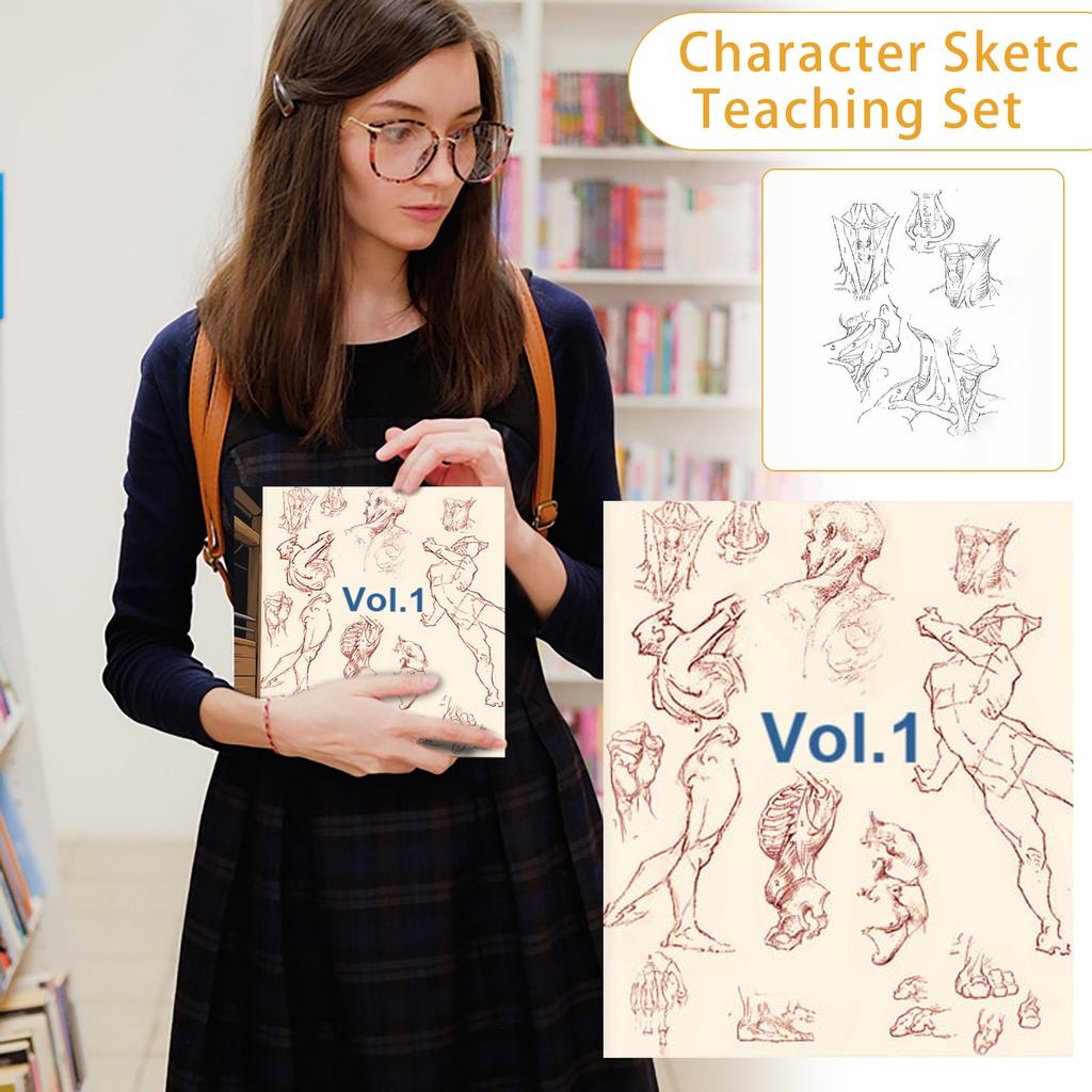 Komplettes Figurenskizzenbuch-Set Zeichentechniken für Anfänger bis fortgeschrittene Künstler