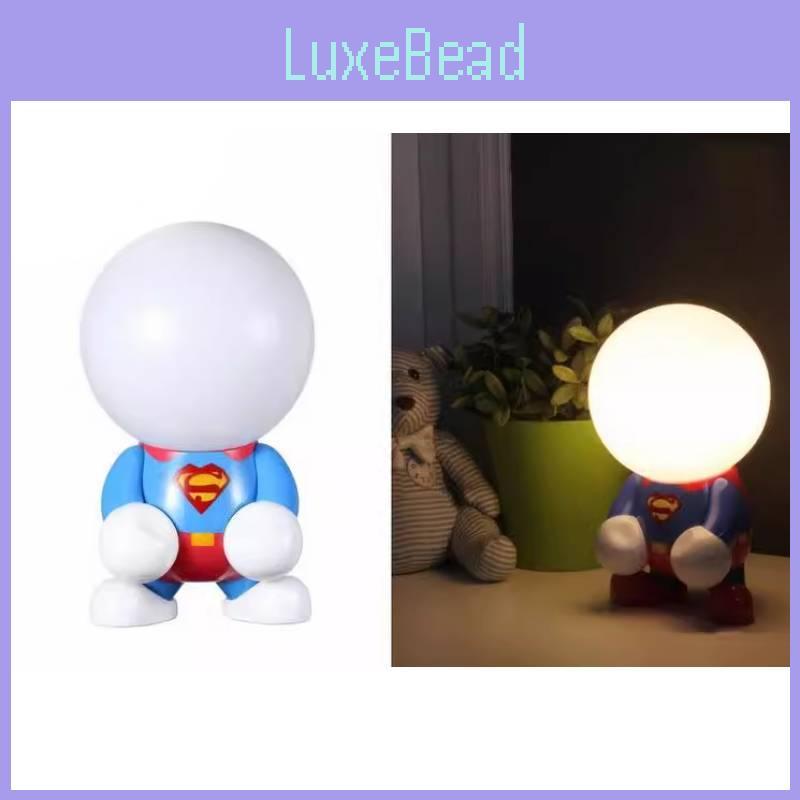 Knight The Dark Rises Superman Led Table Lamp Light Sensor Character Decoration