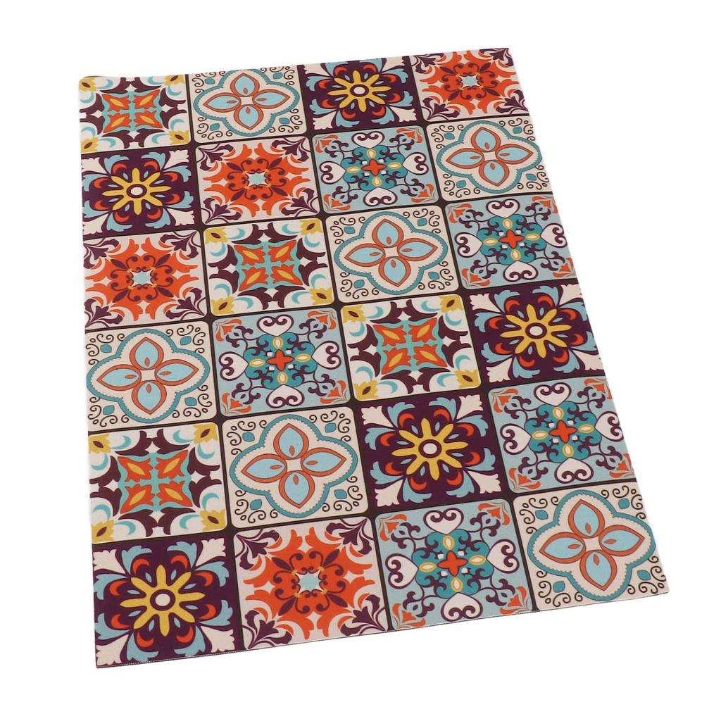 Coffee Bar Mat 3.5mm Thick Bright Colors Anti Slip Rubber Backed Waterproof Dish Drying Mat for