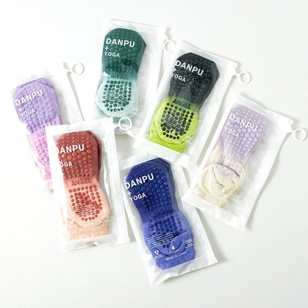 Silicone Women Socks Gradient Color Floor Socks Fashion Pilates Sock