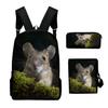 Classico Popolare Novità mouse Stampa 3D 3pz/Set pupilla Zaini Scolastici Zaino Daypack per Laptop Borsa a Spalla Inclinata Astuccio