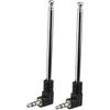 Bingfu Mini FM Radio Antenna 3.5mm Male Telescopic FM Antenna Portable 2-Pack Compatible with Indoor Stereo Receiver AV Audio Video Home Theater