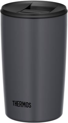 Thermos Vacuum Insulated Tumbler with Dark DGY Lid, 400ml, Gray, JDP-401