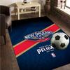 Pelicans Team Spirit Rug Office Carpet Non-Slip Mat, Chair Rug Floor Covering for Gaming, Bedroom, Living Room , Home Decor Christmas Gift