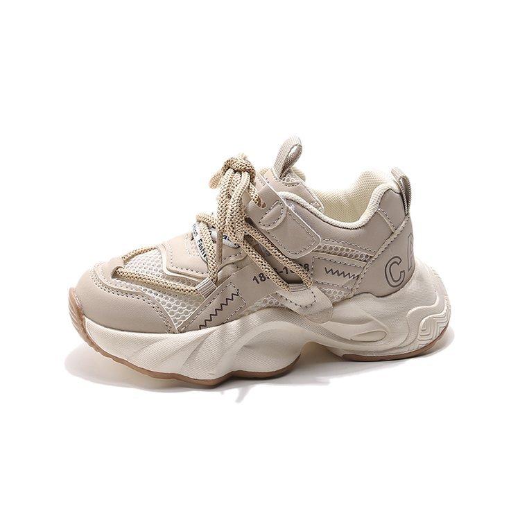 

Девичьи жареные уличные кроссовки 2025 весна детские легкие и дышащие детские спортивные туфли нескользящая мягкая подошва для среднего и старшего возраста 37