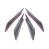LAICY 4PCS Car Front Bumper Canard Splitter Lip Diffuser Splitter Scratch Protector Guard Cover for Subaru WRX STI 2013-2020