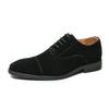 Fashion Men New Fashion Derby Shoes Pointed Anti Fleece Leather Lace Up Business Dress Leather Shoes Black Brown Size 38-48
