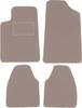 Beige Velour Floor Mats For: Citroen C6 Sedan (2005-2012)