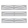 6 Pairs Eyebrow Tattoo Auxiliary Sticker Disposable Adhesive Eyebrow Template Sticker