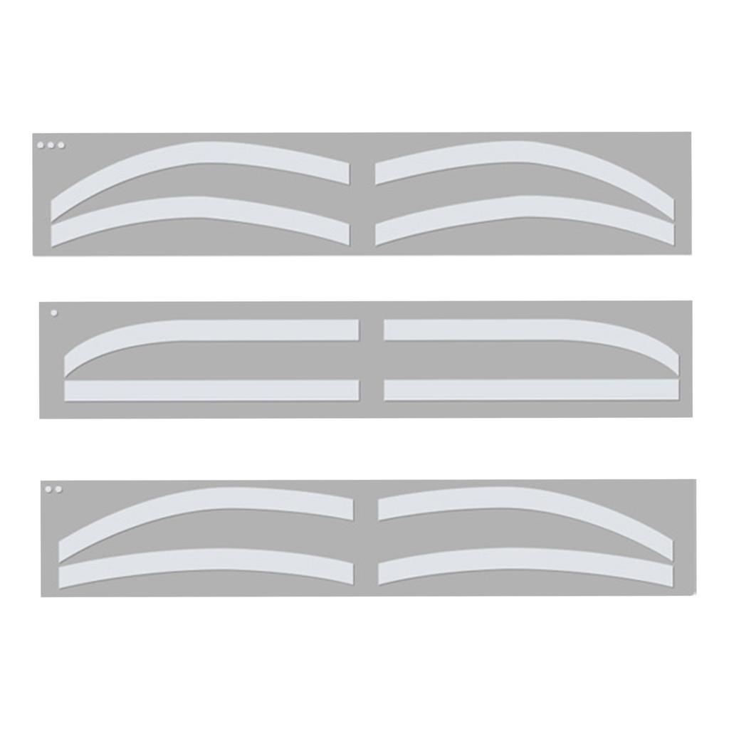 6 Pairs Eyebrow Tattoo Auxiliary Sticker Disposable Adhesive Eyebrow Template Sticker