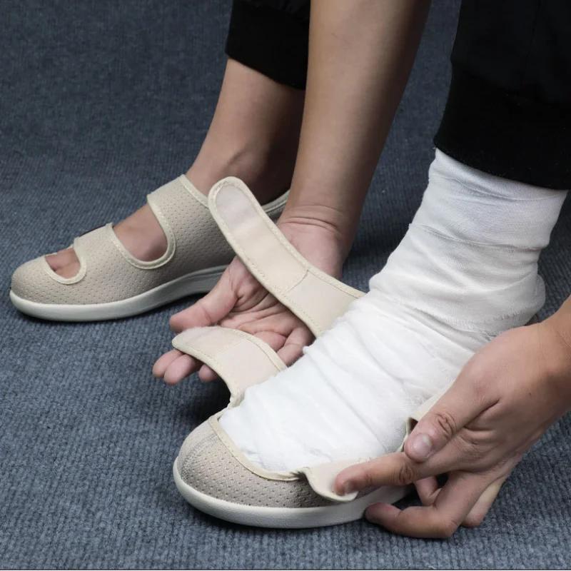 XIHAHA Scarpe Sandali Mamma Papà Ortopedici Piedi Larghi Gonfi Alluce Valgo Regolabili Morbidi Comodi Scarpe Diabetici Donna