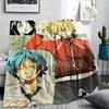 1PC Bakuman Print Flannel Blanket, High quality All Seasons, Home Decor, Warmth and Comfort, Perfect for Christmas Gifts