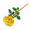 Schöne mehrfarbige Kristall-Rose für Geburtstag, Weihnachtsfeier, Geschenk