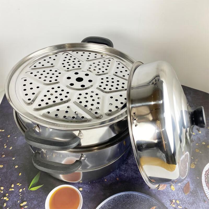 Qianhua Zhike 32cm 304 Stainless Steel Multi-Functional Steamer Pot