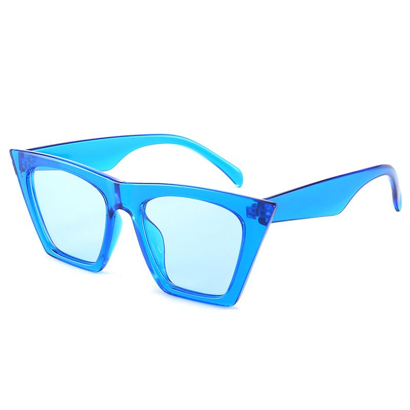 Twooo 113003 New Fashion Square Colorful Plastic Frame Women Sunglasses 2022