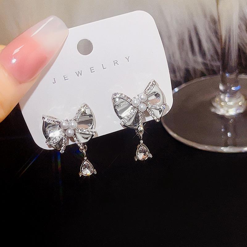 Opal Moonstone Elf Earrings, Irregular Pink Stud Earrings Liquid Metal Gemini Star Moon Earrings