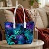 Galaxy Pattern Tote Bag Fashion Trendy Portable Shopping Bag for Daily Use