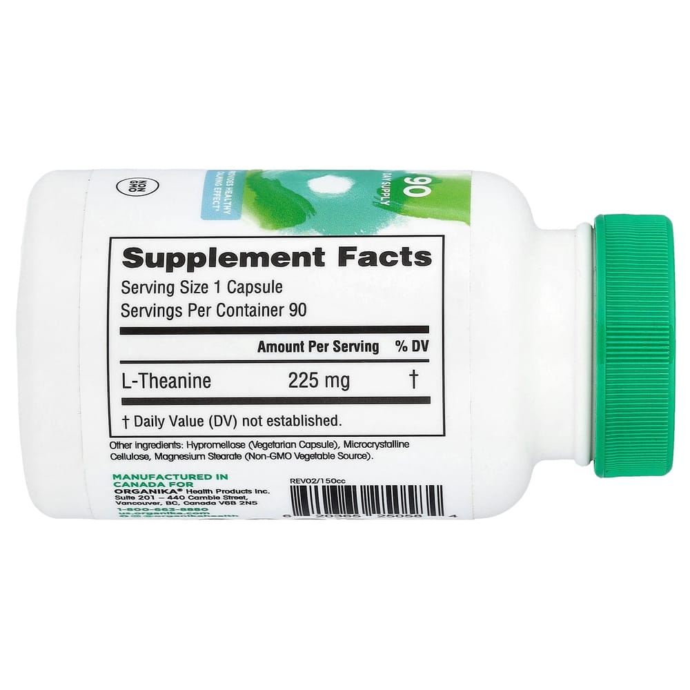 iHerb L-Theanine 225mg Veggie Capsules, 90 Count