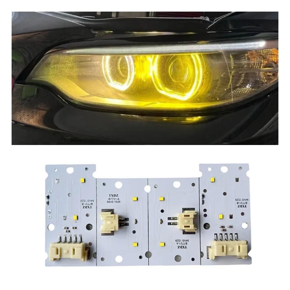 Gelbe Tagfahrlichtmodule 63117388923 LED-Platinen für Tagfahrlicht 7388924 Für BMW F22 F23 F87 M2 228i 230i M235i CSL Xenon-Scheinwerfer