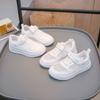 Children's white shoes Student campus summer mesh spring and autumn leather white boys shoes sneakers Girls board shoes