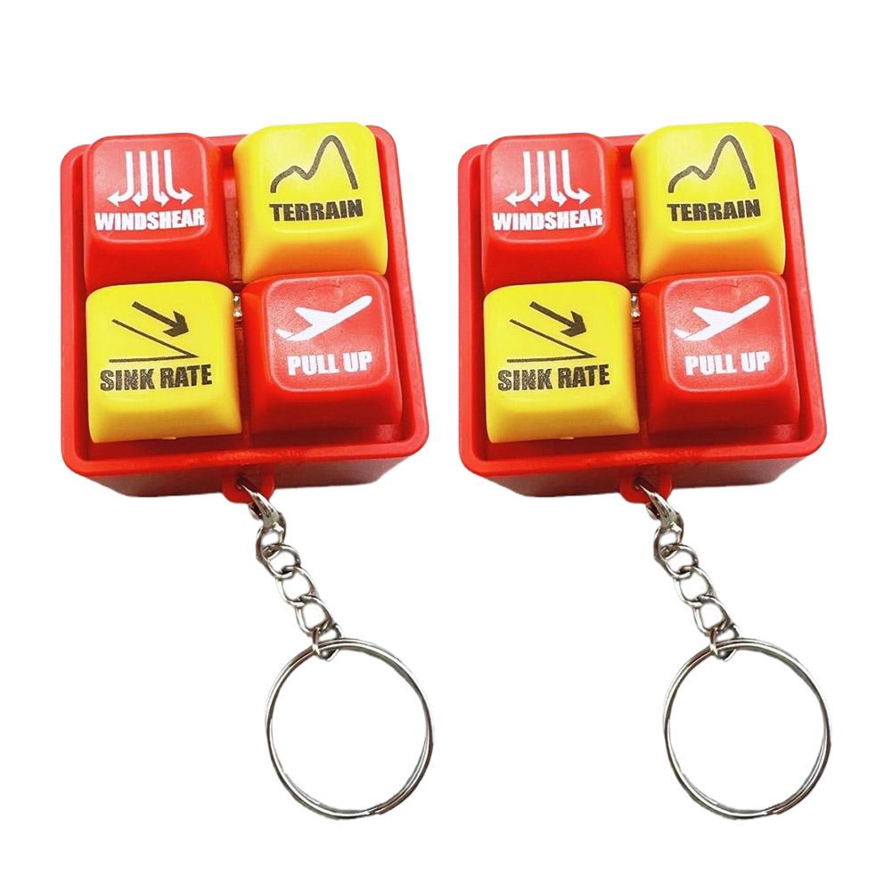 Warning Simulator For Pilot's Refreshing and Stress Relieving Device EGPWS Boeing 737 Warning Sound Simulator Keychain