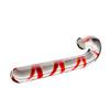 Red Clear Strips Cane Shape Crystal Glass Quantity Plug
