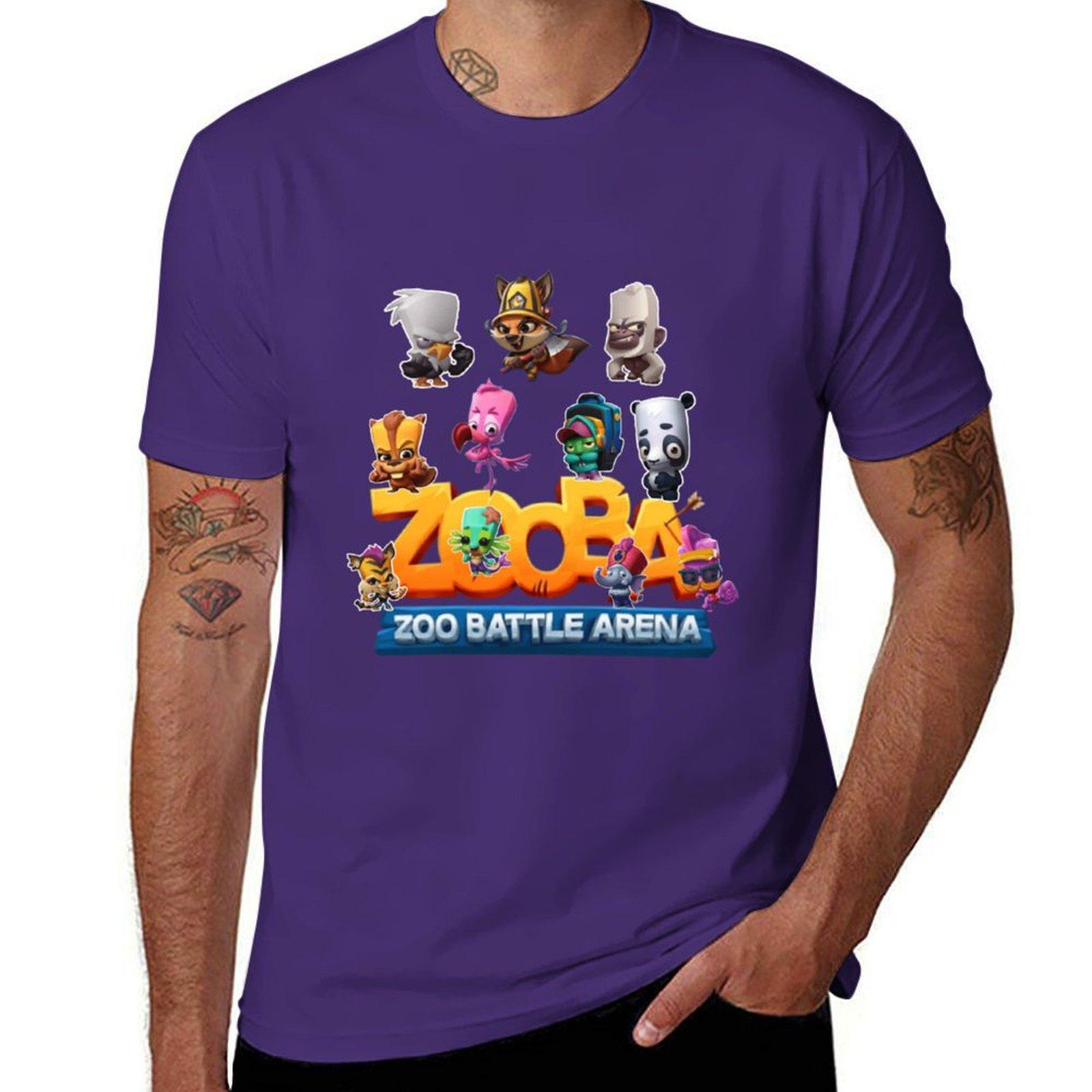 

zooba T-Shirt anime summer clothes for a boy shirts graphic tees T-shirts for men cotton S