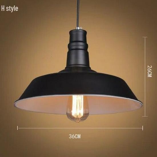 American Retro Wrought Iron Pendant Lamp for Restaurants and Bars