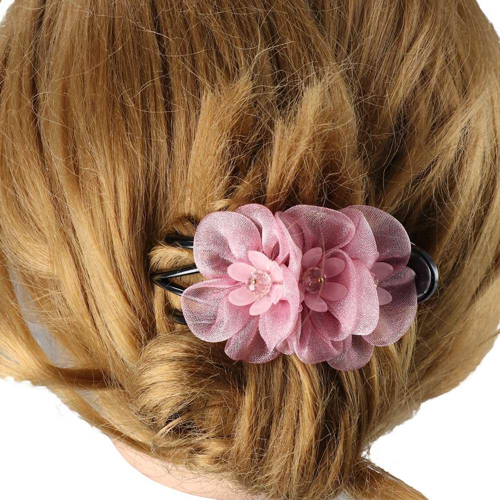 

Hairstyle Tools Flower Hair Clip Korean Style Hairpin Female Hair Accessories Duckbill Clip A