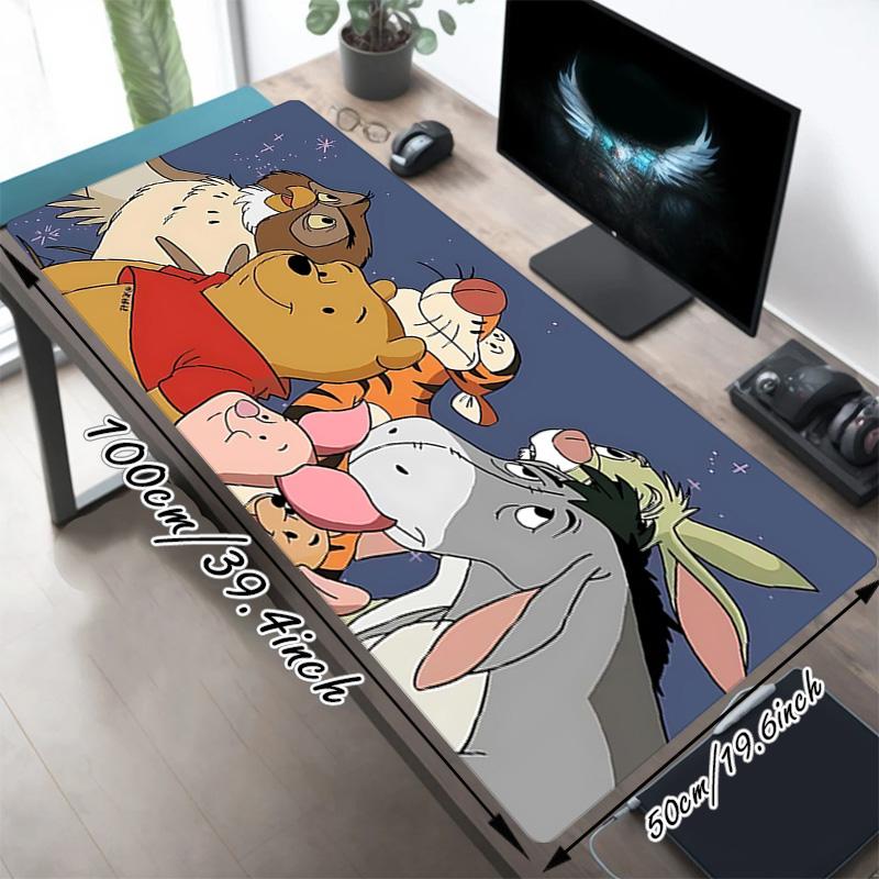 Winnie Pooh Xl Gaming Mouse Pad Nonslip Rubber Base Stitched Edge Waterproof Desk Mat For Pc Laptop Gamer Office Computer Accessories C927705