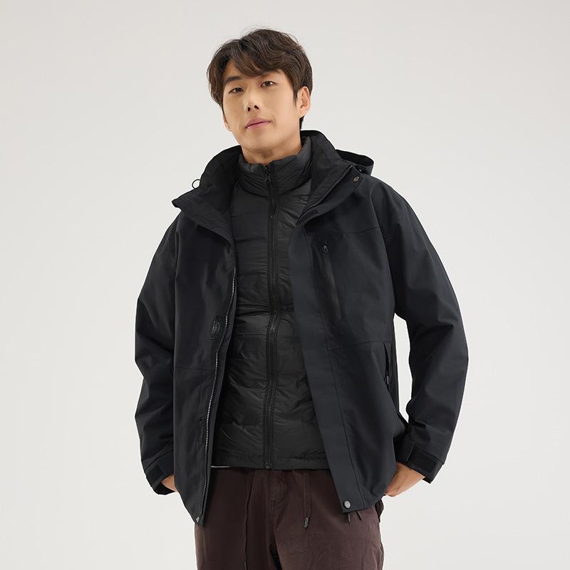 

Куртка 3-в-1, мужская и женская флисовая подкладка, ветрозащитная и водонепроницаемая, куртка для альпинизма в Тибете M