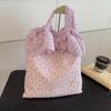 Lotus Leaf Edge Floral Cloth Bag Women's Bag New Trend Tote Bag Large Capacity Bag