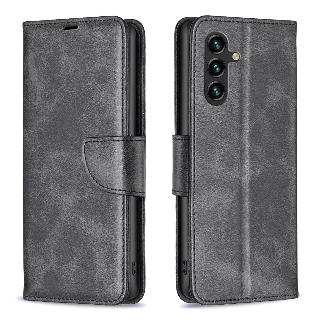 

For Samsung Galaxy S25 FE Case Shockproof PU Leather Cover with Wallet Card Slots Black