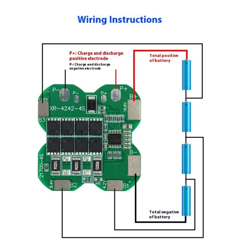 4S Module 21700 Battery Protections Board High Compatibility Safety Protections Circuit Board For Electric Devices
