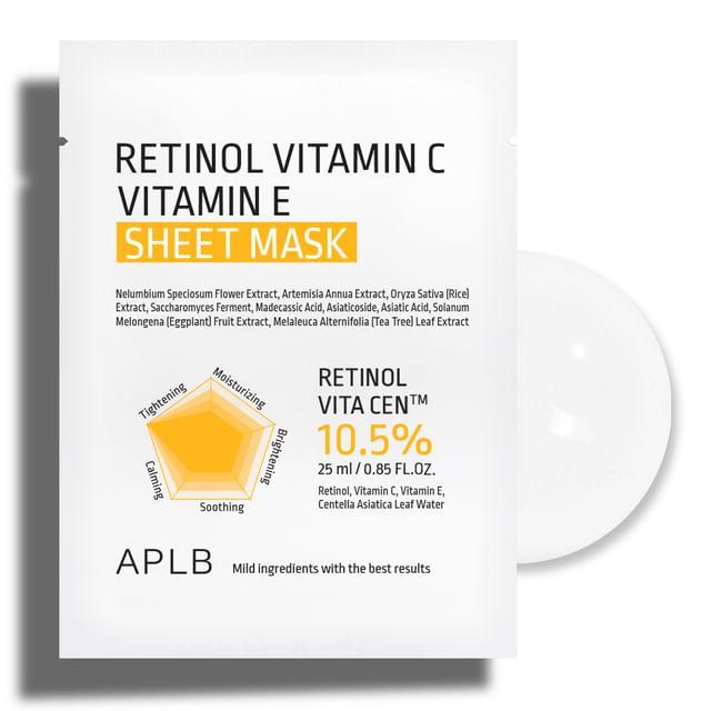 APLB - Retinol Vitamin C Vitamin E Sheet Mask 25ml