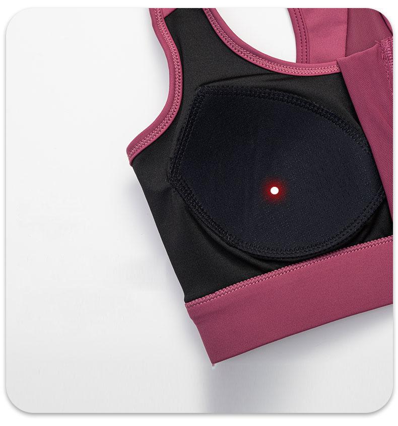 Velká velikost Ženy Minimizer Přední Podprsenka na zip Bezdrátová podprsenka Sbírané spodní prádlo Push Up Nárazuvzdorná sportovní vesta na jógu Racer Zadní podprsenka