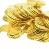 100pcs Pirate Coins Simulation Child Toy Decoration Coin Chip for Party Gold Coins