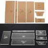 Purse Acrylic Template Transparent Manual DIY Leather Wallet Model for Short Wallet