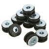 10pcs Universal Motorcycle Rubber Grommets Bolt Replacement for Honda for Suzuki for Kawasaki Fairing Rubber&Steel