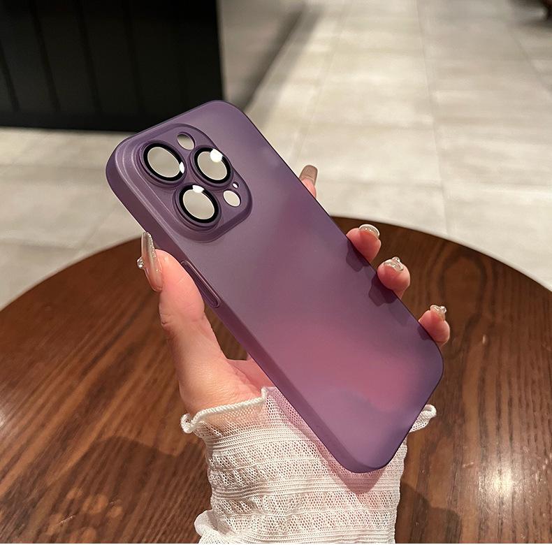 Applicable To iPhone16 Mobile Phone Case Ultra-thin Matte Semi-transparent Apple 15PROMAX Summer Soft Case Anti-drop 15 Sheath
