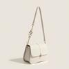 Shoulder bag with flap for women monochromatic casual shoulder crossbody bag