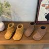 Youth Style Shoes Kids Suede Fringe Ankle Boots With Side Zipper Soft Sole Boys Girls Winter Fashion