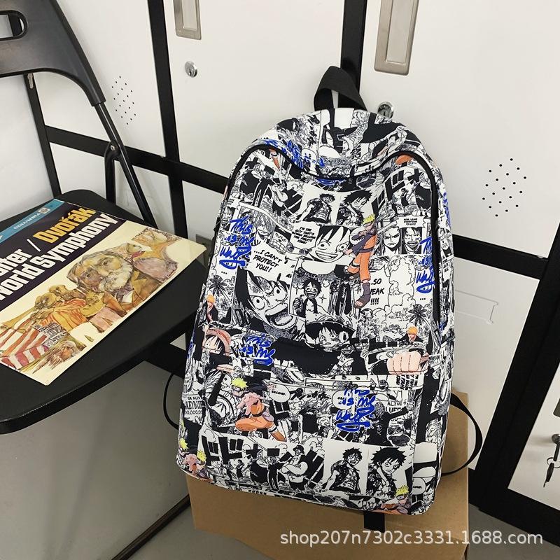 Schoolbag Schoolbag Male Primary School Students 3rd To 6th Grade Backpack Junior High School High School Students Japanese Manga Trendy Brand College