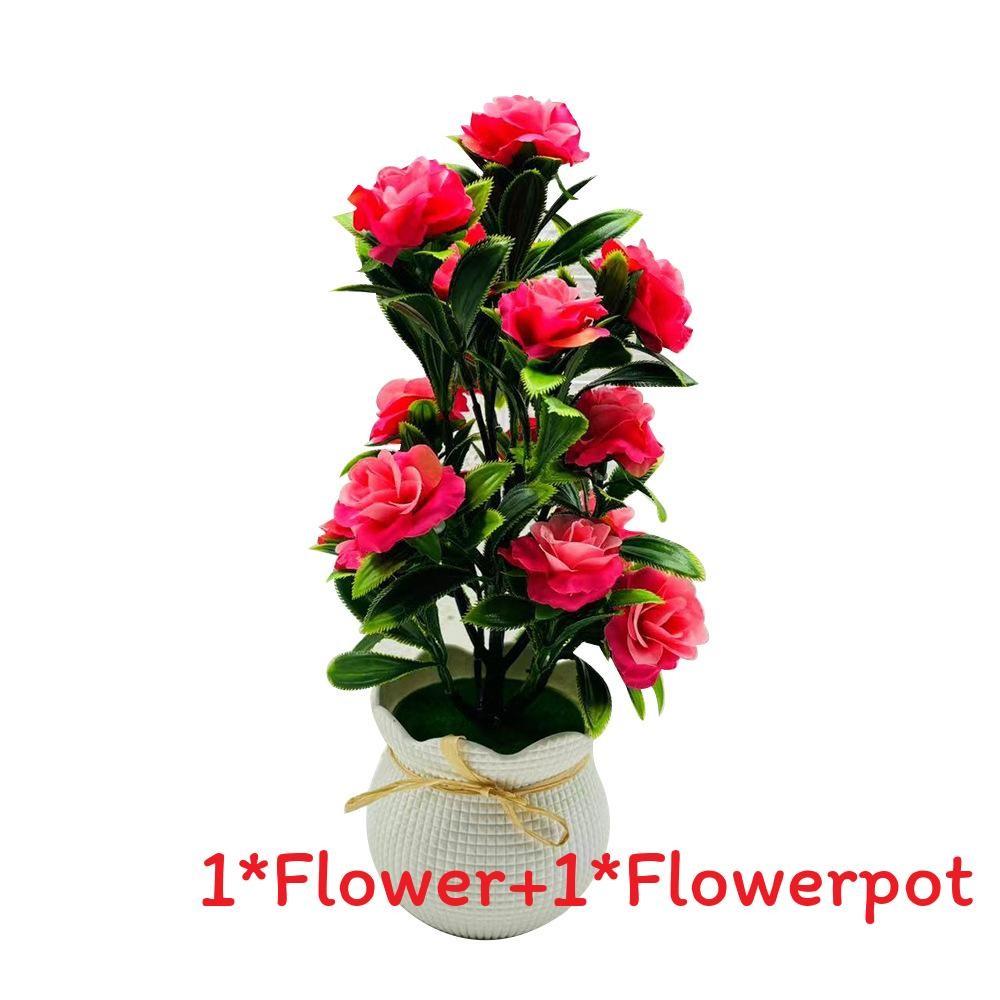 Artificial Plant Container With Colorful Silk Flowers For Indoor Decor And Special Occasions