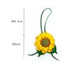Cowhide Flower Bag Charm Hanging Ornaments Three-dimensional Sunflower Car Decoration Handmade National Style Bag Pendant