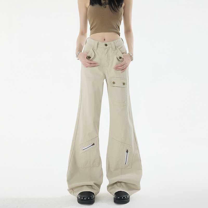 

JYL Women s Wide-Leg Jeans Light Color Summer High-Waist Ripped Straight Denim M светло-фиолетовый