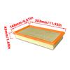 PINMOAP Engine Air Filter 7T4Z-9601-A CY01-13-Z40A Is Suitable For Mazda 6 V6/CX-9 Ford Edge/Taurus/Explorer Gas Intake Filter