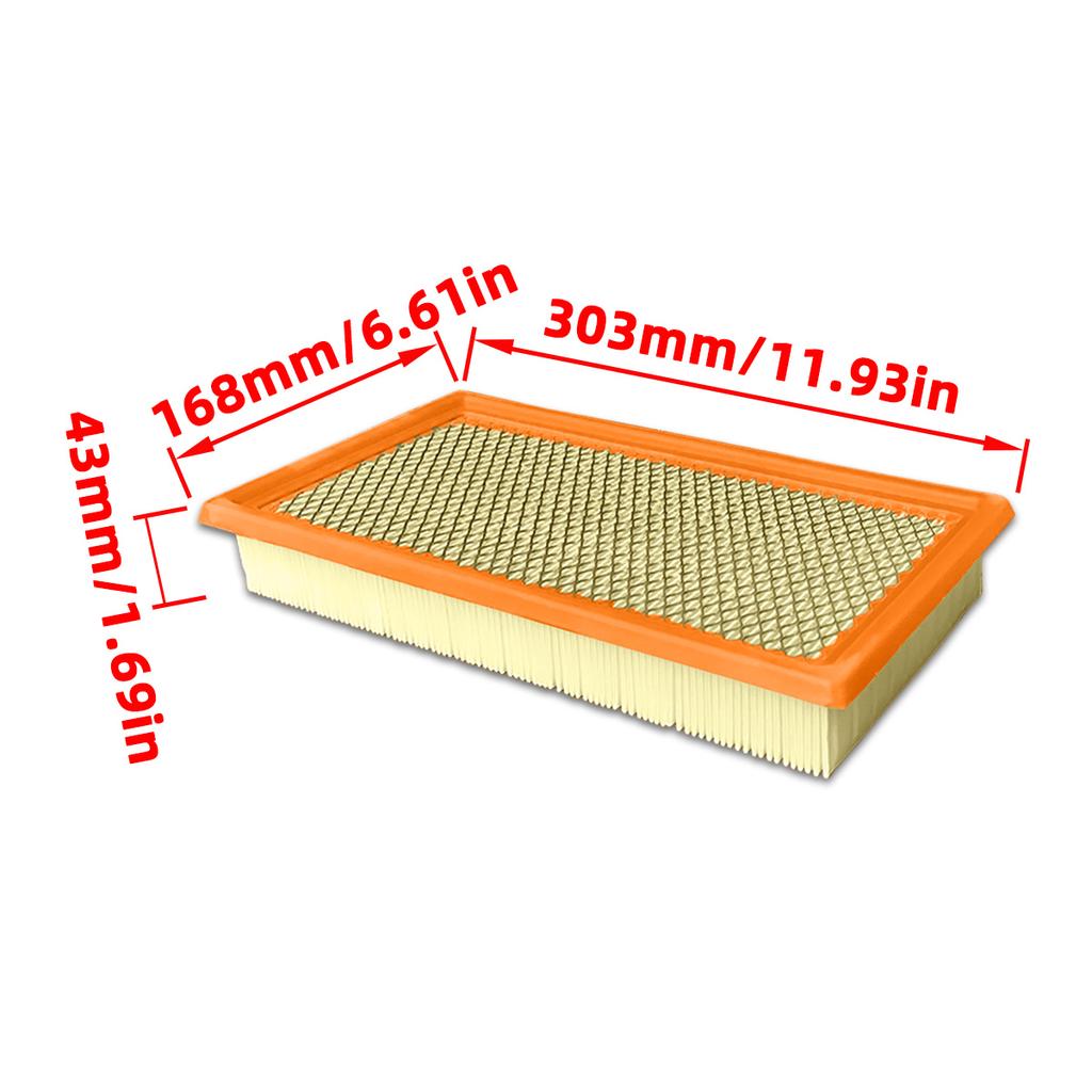 PINMOAP Engine Air Filter 7T4Z-9601-A CY01-13-Z40A Is Suitable For Mazda 6 V6/CX-9 Ford Edge/Taurus/Explorer Gas Intake Filter